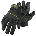 Boss MultiPurpose Utility Gloves, M, Wing Thumb, Wrist Strap Cuff, PVCSynthetic Leather 5202M